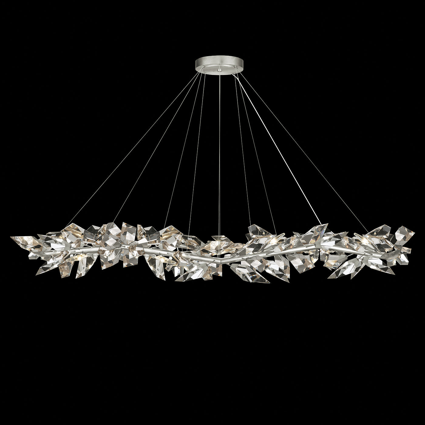Fine Art Handcrafted Lighting - 922040-1ST - 15 Light Pendant - Foret - Silver