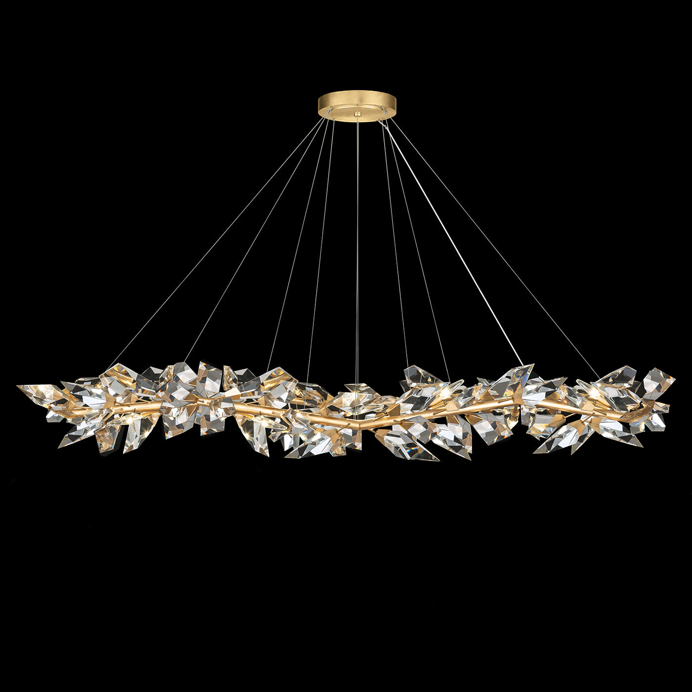 Fine Art Handcrafted Lighting - 922040-2ST - 15 Light Pendant - Foret - Gold