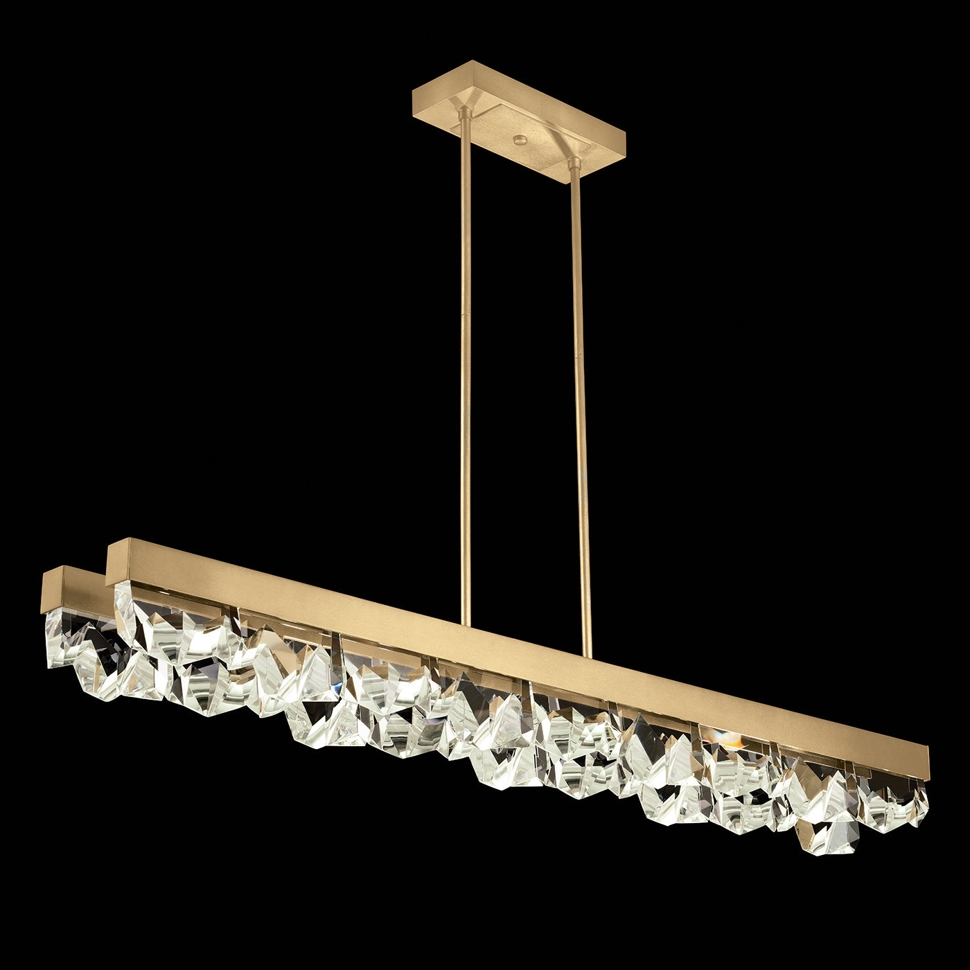 Fine Art Handcrafted Lighting - 927440-2ST - LED Linear Pendant - Strata - Gold