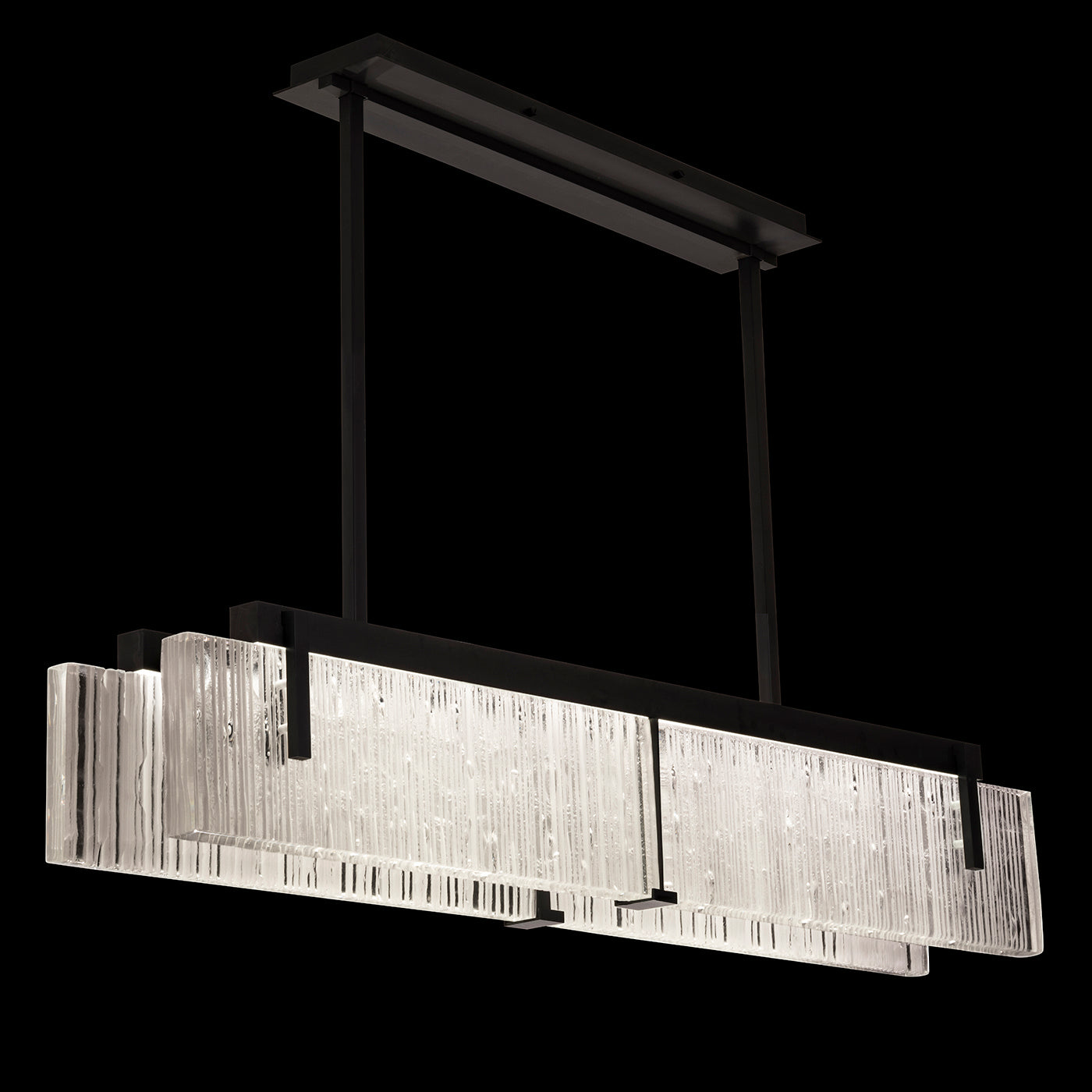 Fine Art Handcrafted Lighting - 928040-15ST - LED Linear Pendant - Terra - Black