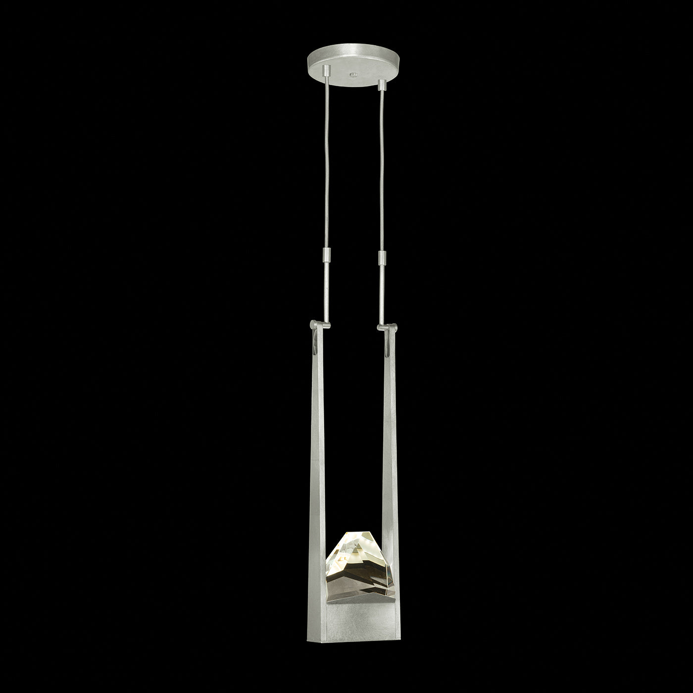 Fine Art Handcrafted Lighting - 928240-1ST - LED Pendant - Strata - Silver