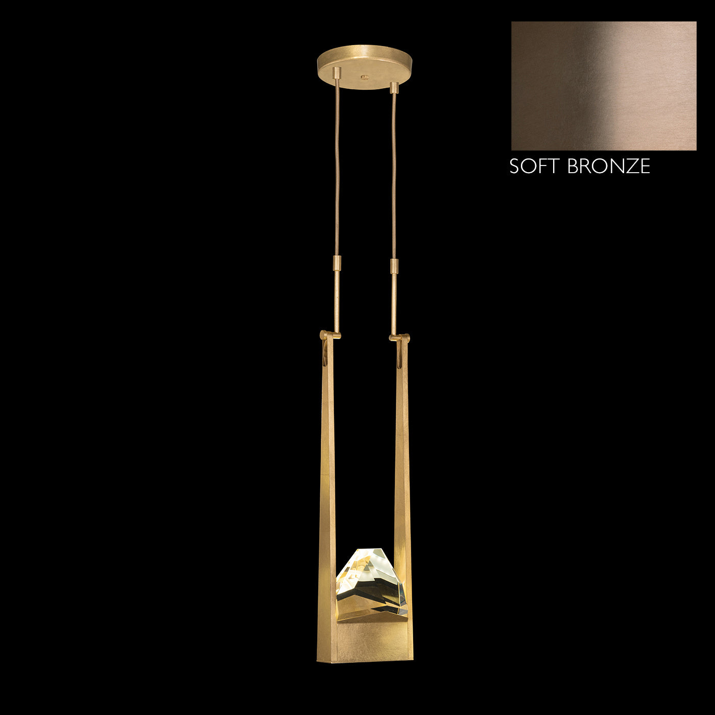 Fine Art Handcrafted Lighting - 928240-3ST - LED Pendant - Strata - Bronze