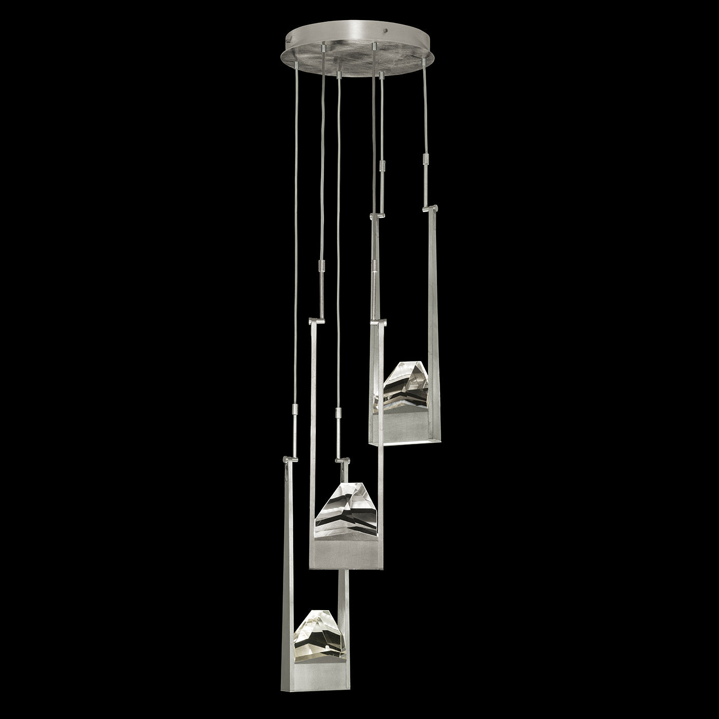 Fine Art Handcrafted Lighting - 928440-1ST - LED Pendant - Strata - Silver