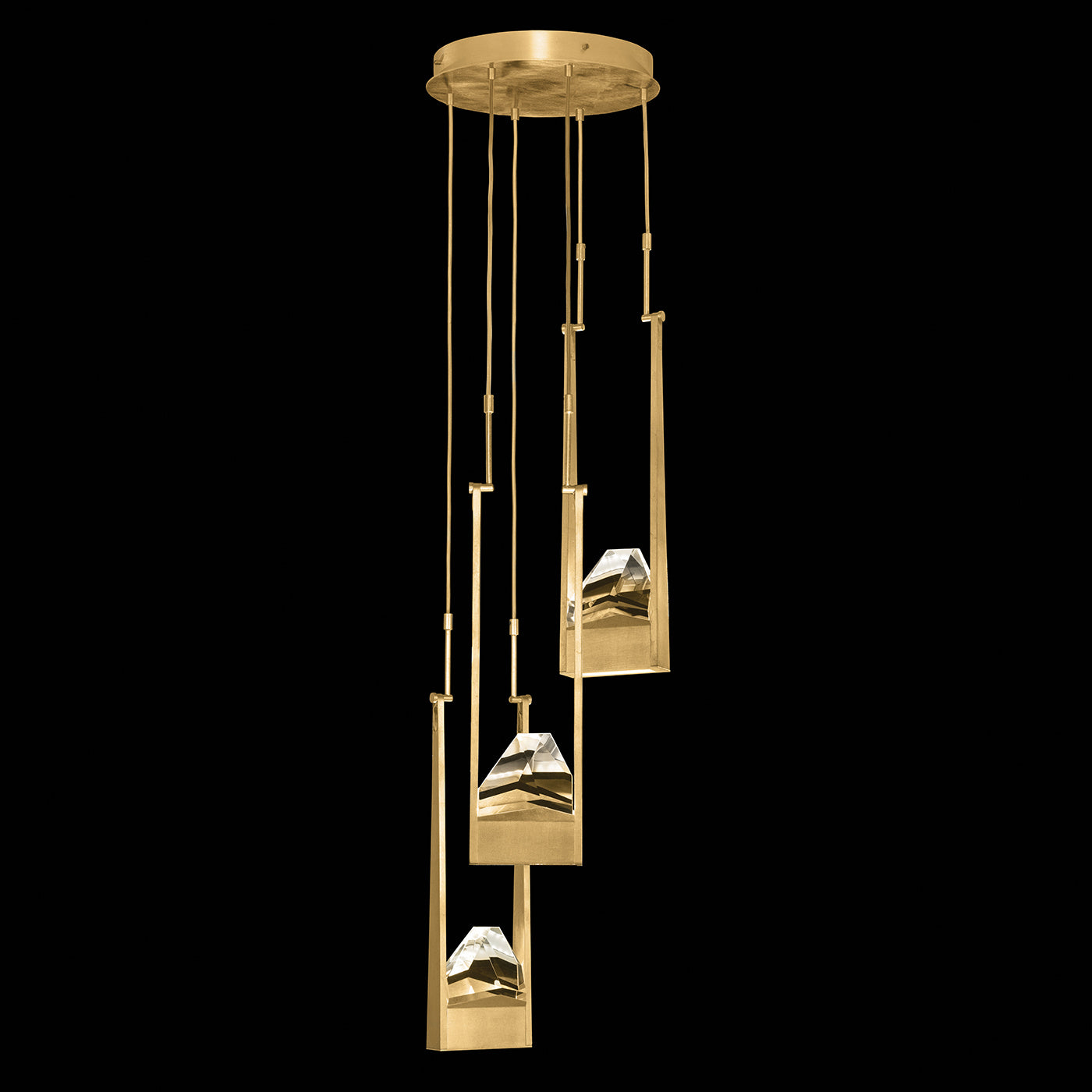 Fine Art Handcrafted Lighting - 928440-2ST - LED Pendant - Strata - Gold