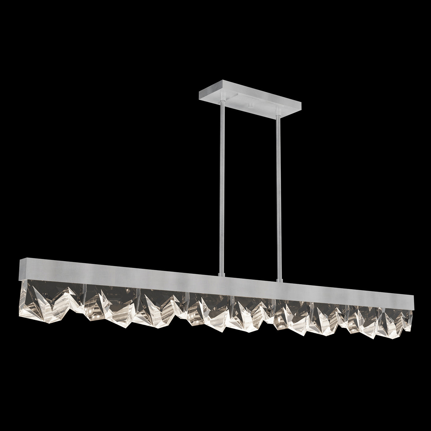 Fine Art Handcrafted Lighting - 931340-1ST - LED Linear Pendant - Strata - Silver