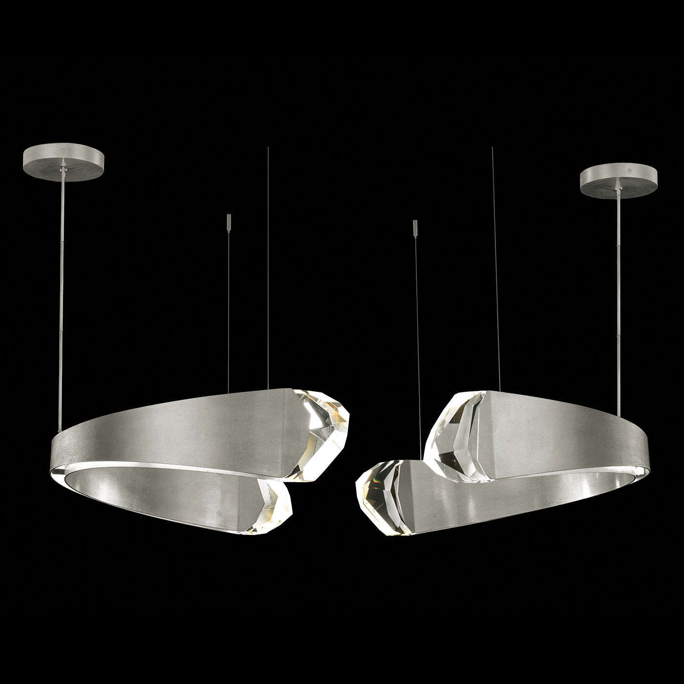 Fine Art Handcrafted Lighting - 931840-1ST - LED Pendant - Strata - Silver