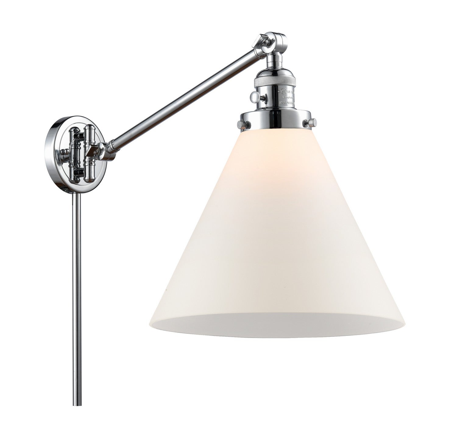Innovations - 237-PC-G41-L - One Light Swing Arm - Franklin Restoration - Polished Chrome