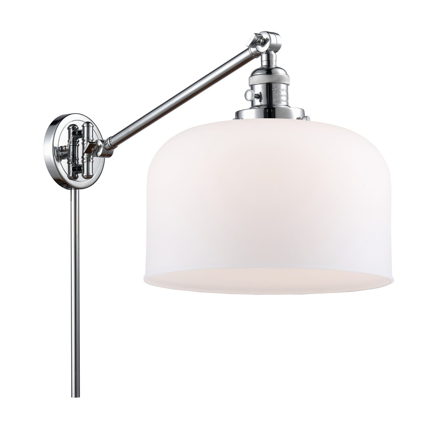 Innovations - 237-PC-G71-L - One Light Swing Arm - Franklin Restoration - Polished Chrome