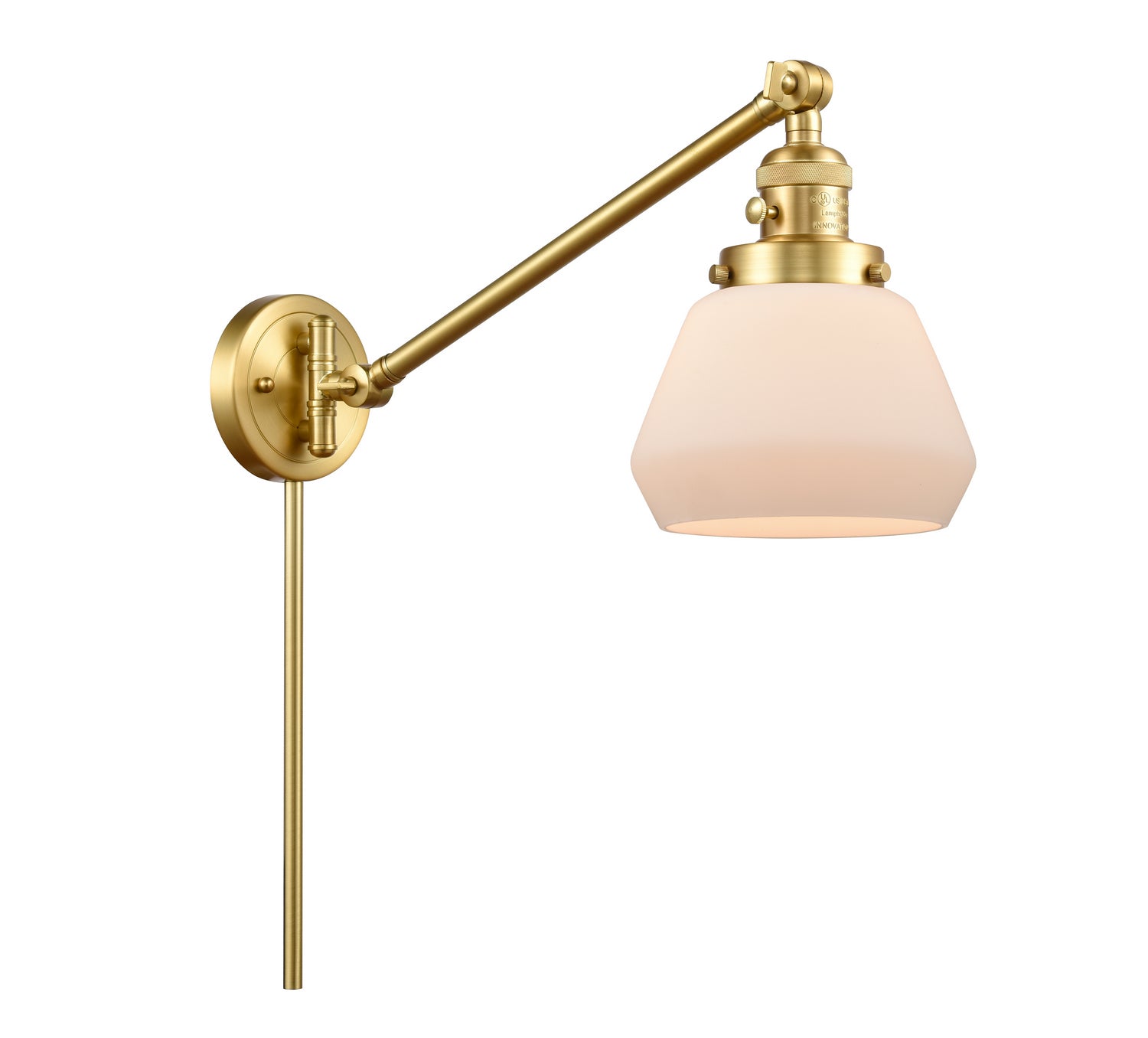 Innovations - 237-SG-G171 - One Light Swing Arm - Franklin Restoration - Satin Gold