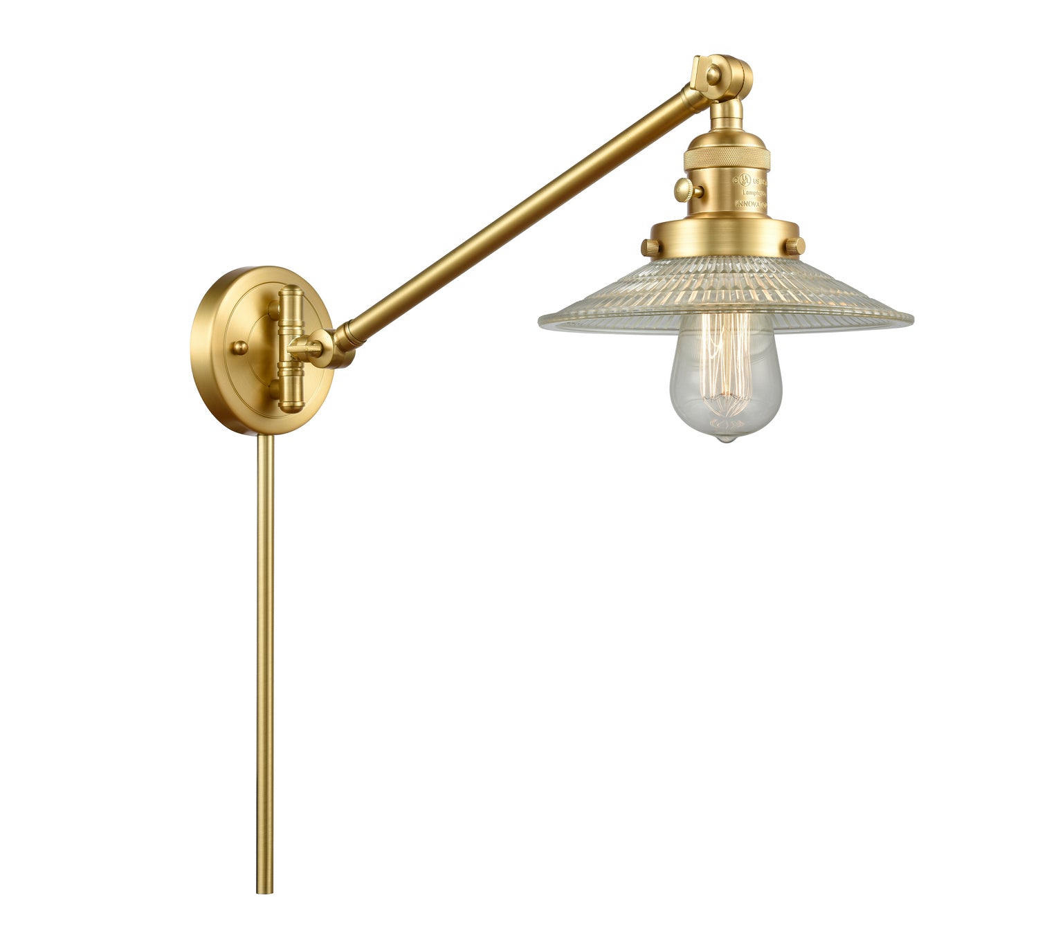 Innovations - 237-SG-G2 - One Light Swing Arm - Franklin Restoration - Satin Gold