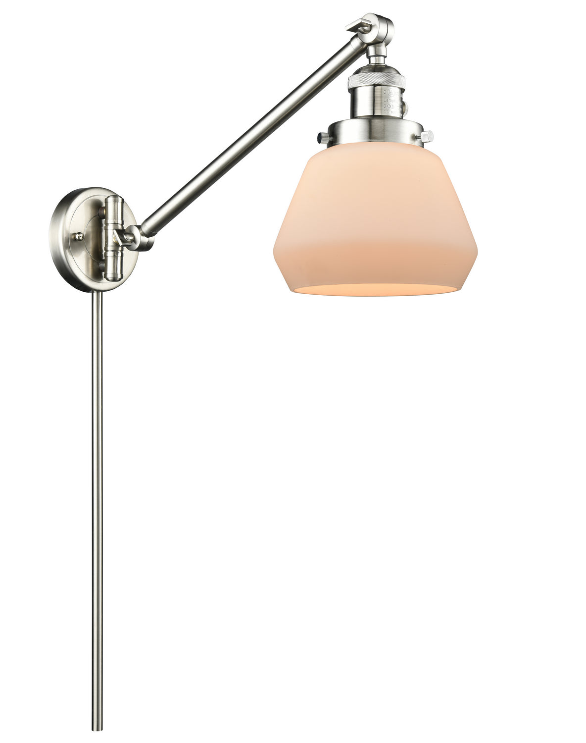 Innovations - 237-SN-G171 - One Light Swing Arm - Franklin Restoration - Brushed Satin Nickel