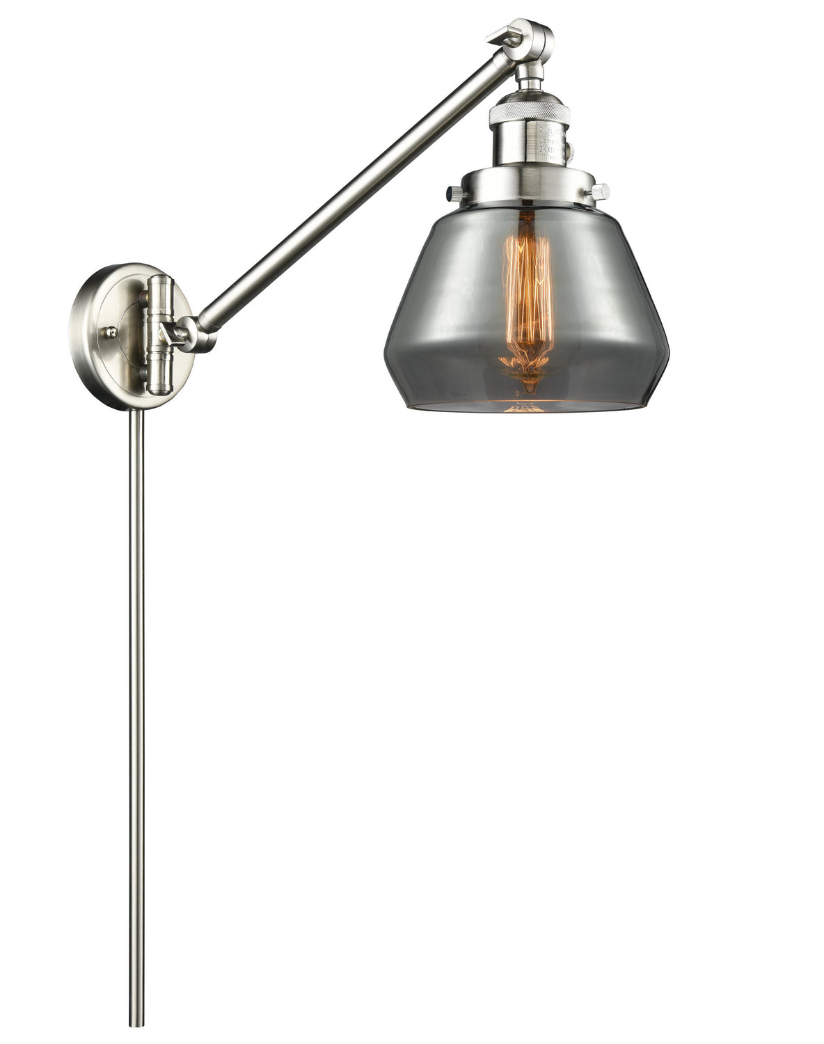 Innovations - 237-SN-G173 - One Light Swing Arm - Franklin Restoration - Brushed Satin Nickel