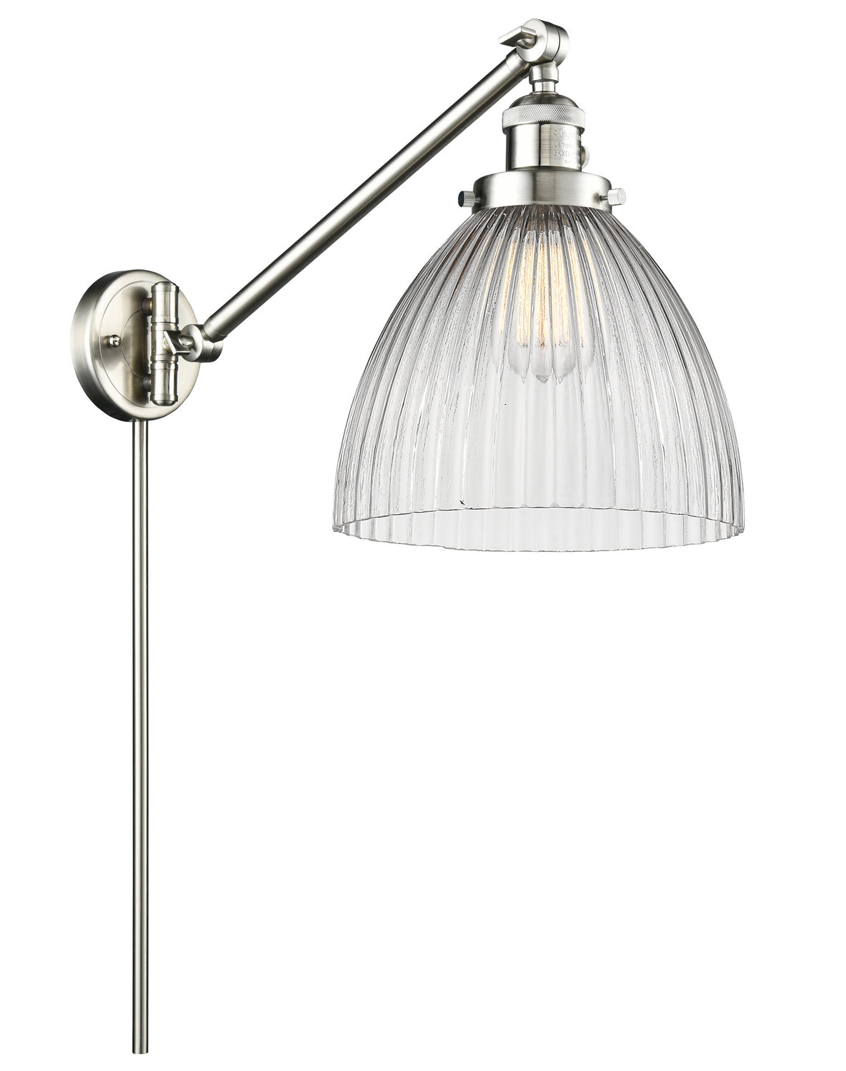 Innovations - 237-SN-G222 - One Light Swing Arm - Franklin Restoration - Brushed Satin Nickel