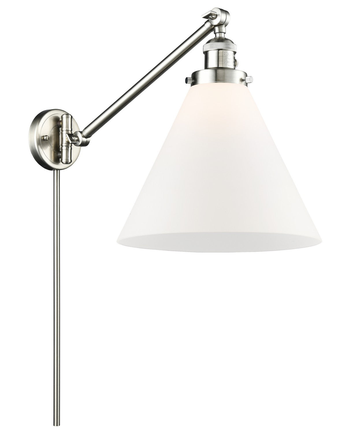 Innovations - 237-SN-G41-L - One Light Swing Arm - Franklin Restoration - Brushed Satin Nickel
