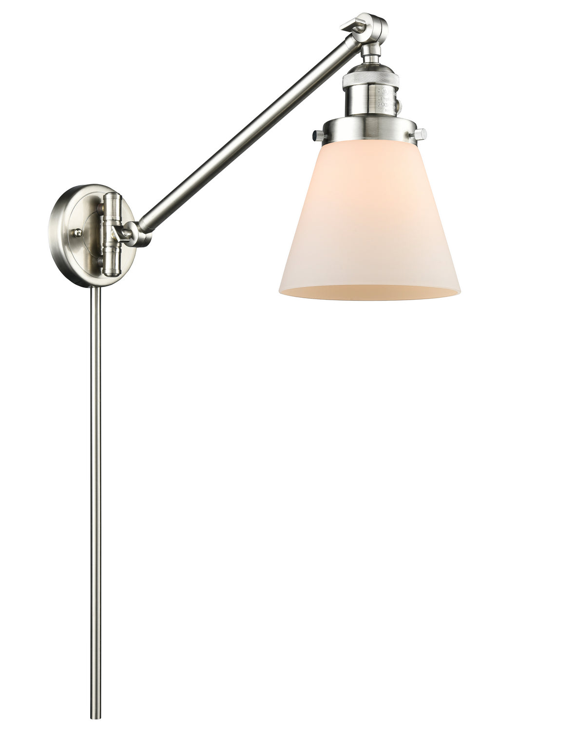 Innovations - 237-SN-G61 - One Light Swing Arm - Franklin Restoration - Brushed Satin Nickel