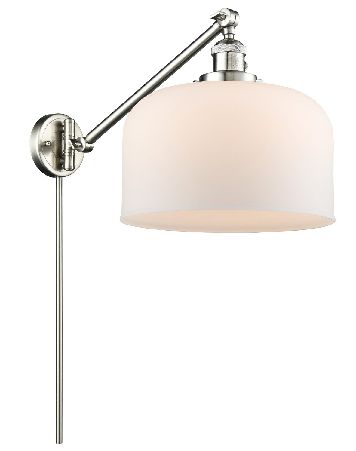 Innovations - 237-SN-G71-L - One Light Swing Arm - Franklin Restoration - Brushed Satin Nickel