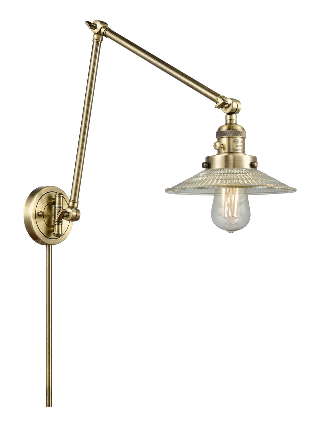 Innovations - 238-AB-G2 - One Light Swing Arm - Franklin Restoration - Antique Brass