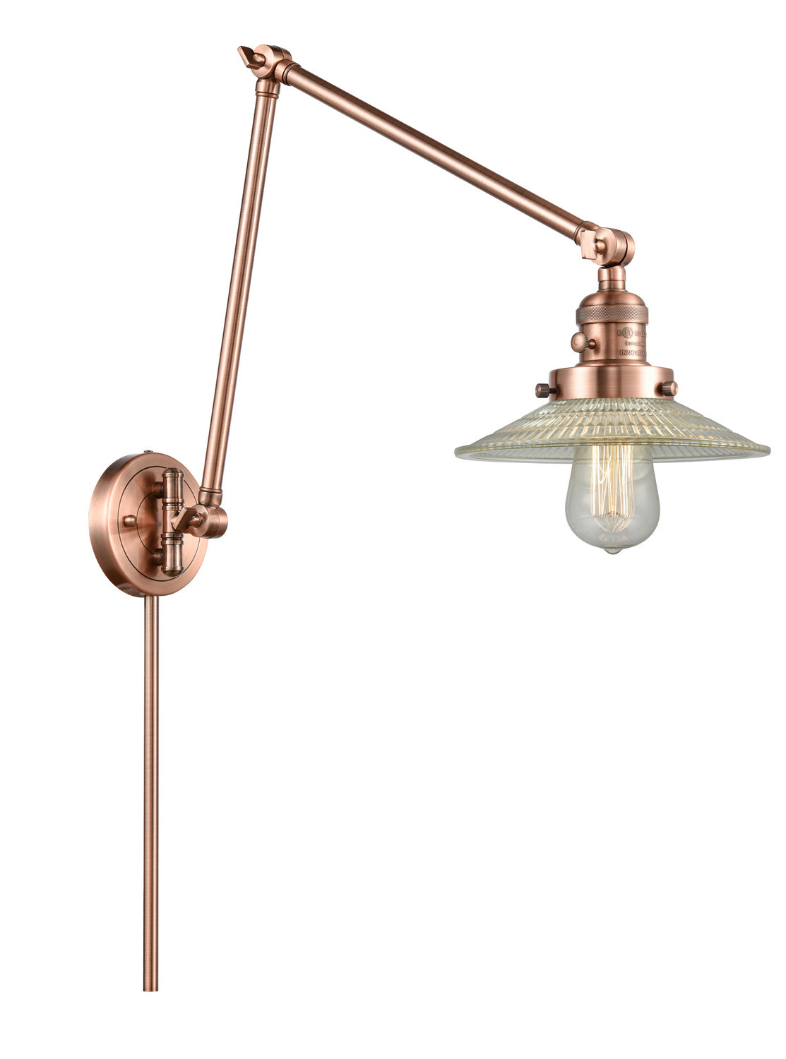 Innovations - 238-AC-G2 - One Light Swing Arm - Franklin Restoration - Antique Copper