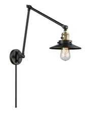 Innovations - 238-BAB-M6 - One Light Swing Arm - Franklin Restoration - Black Antique Brass