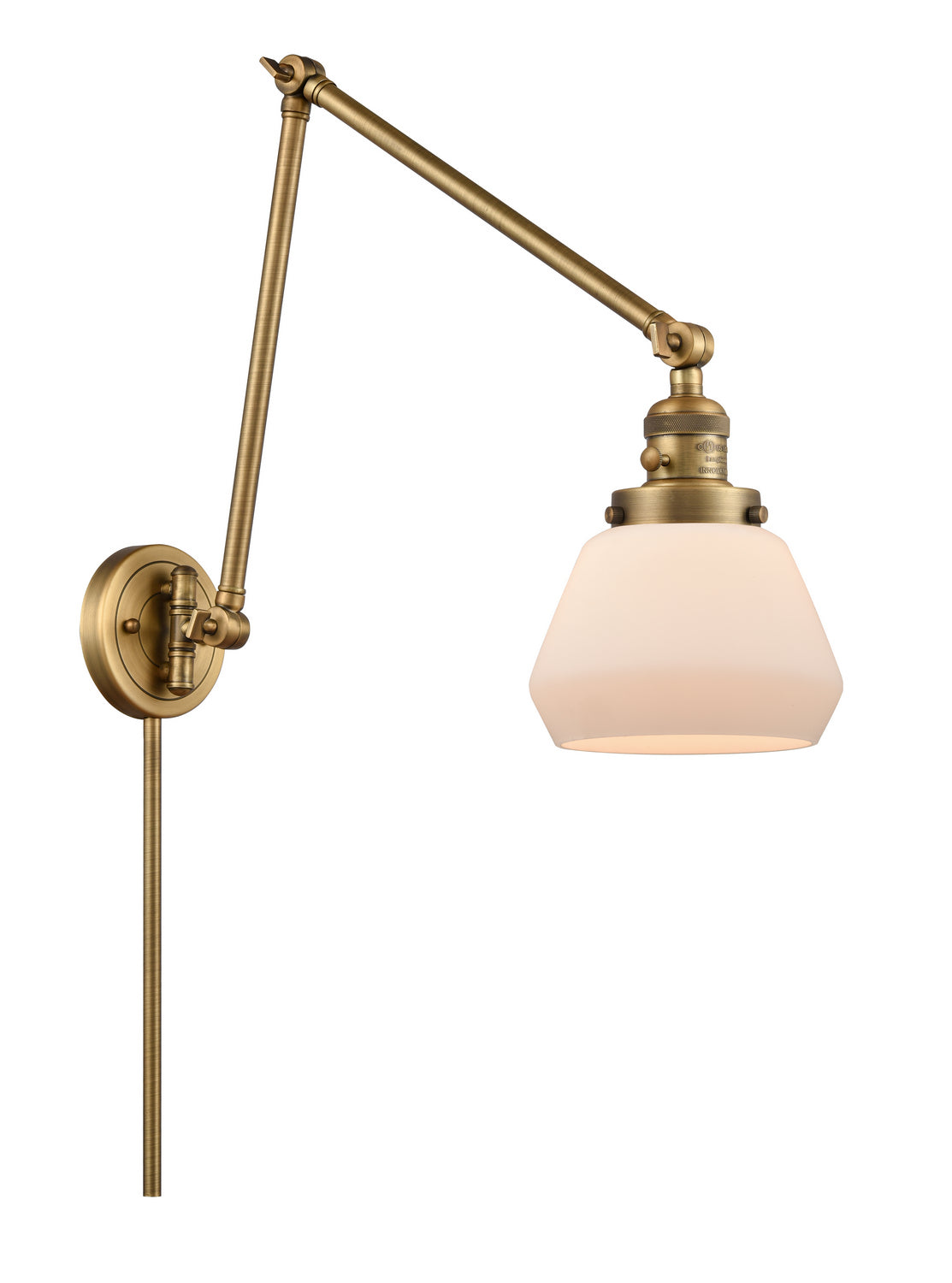 Innovations - 238-BB-G171 - One Light Swing Arm - Franklin Restoration - Brushed Brass