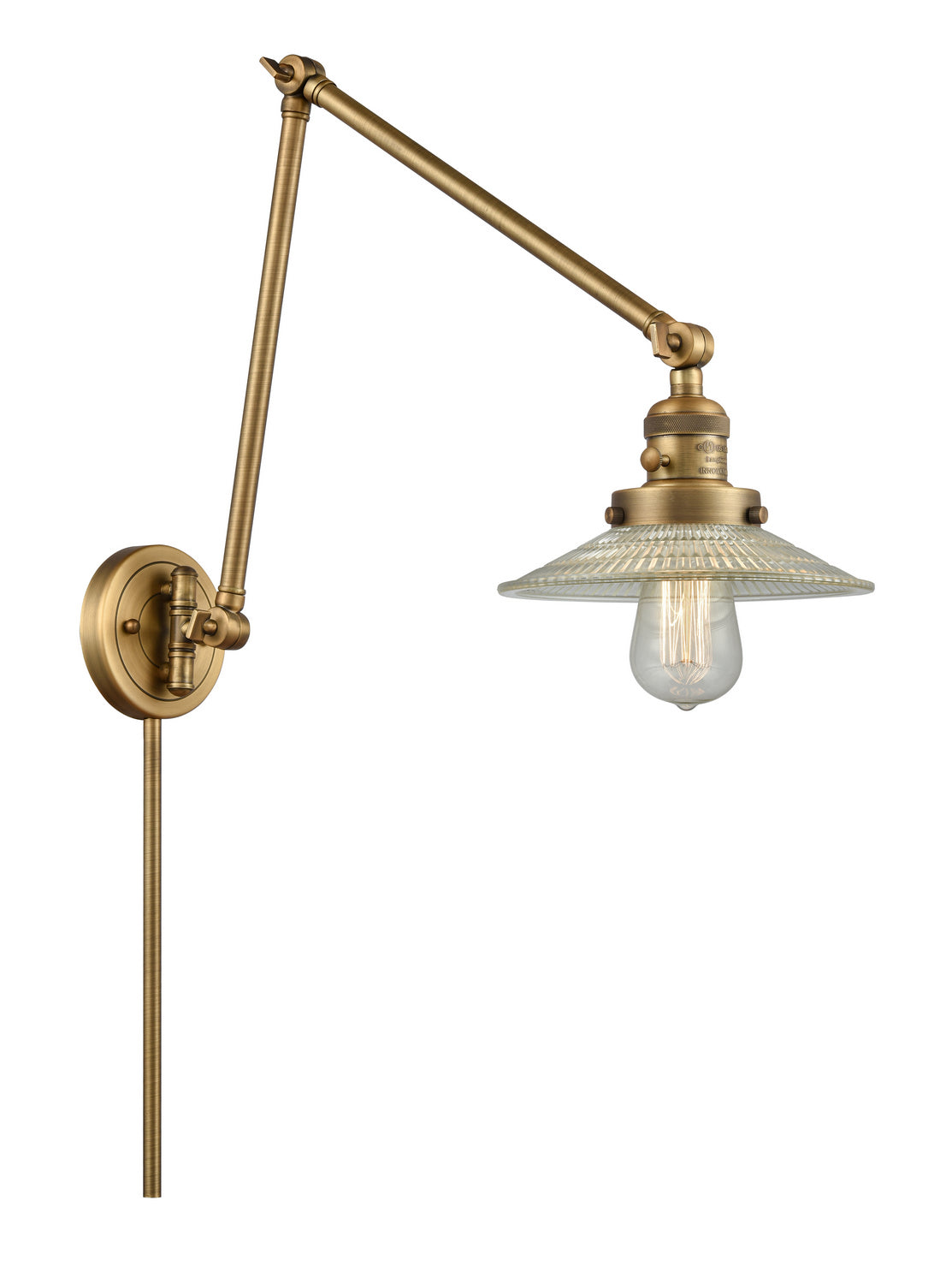 Innovations - 238-BB-G2 - One Light Swing Arm - Franklin Restoration - Brushed Brass