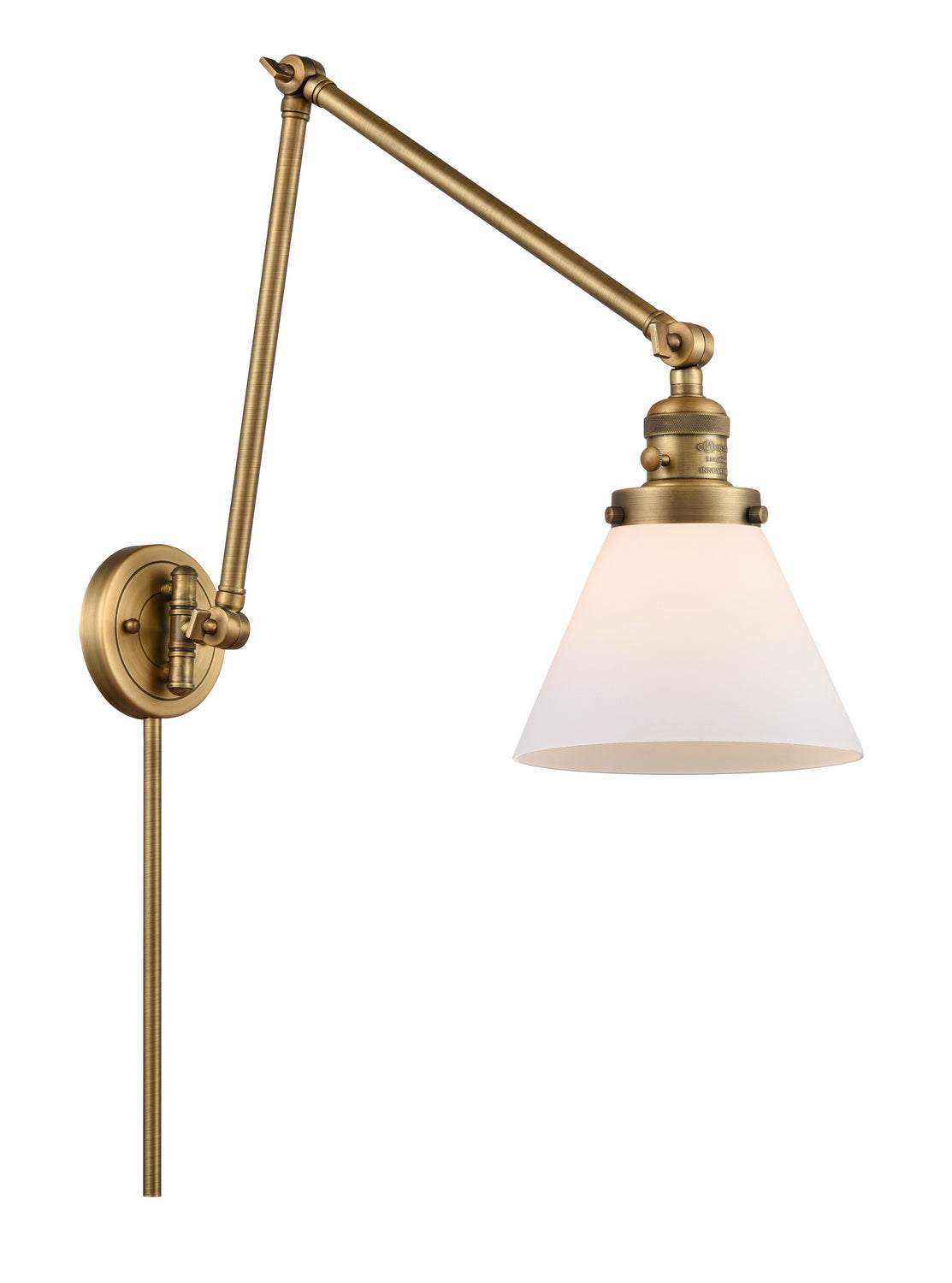 Innovations - 238-BB-G41 - One Light Swing Arm - Franklin Restoration - Brushed Brass
