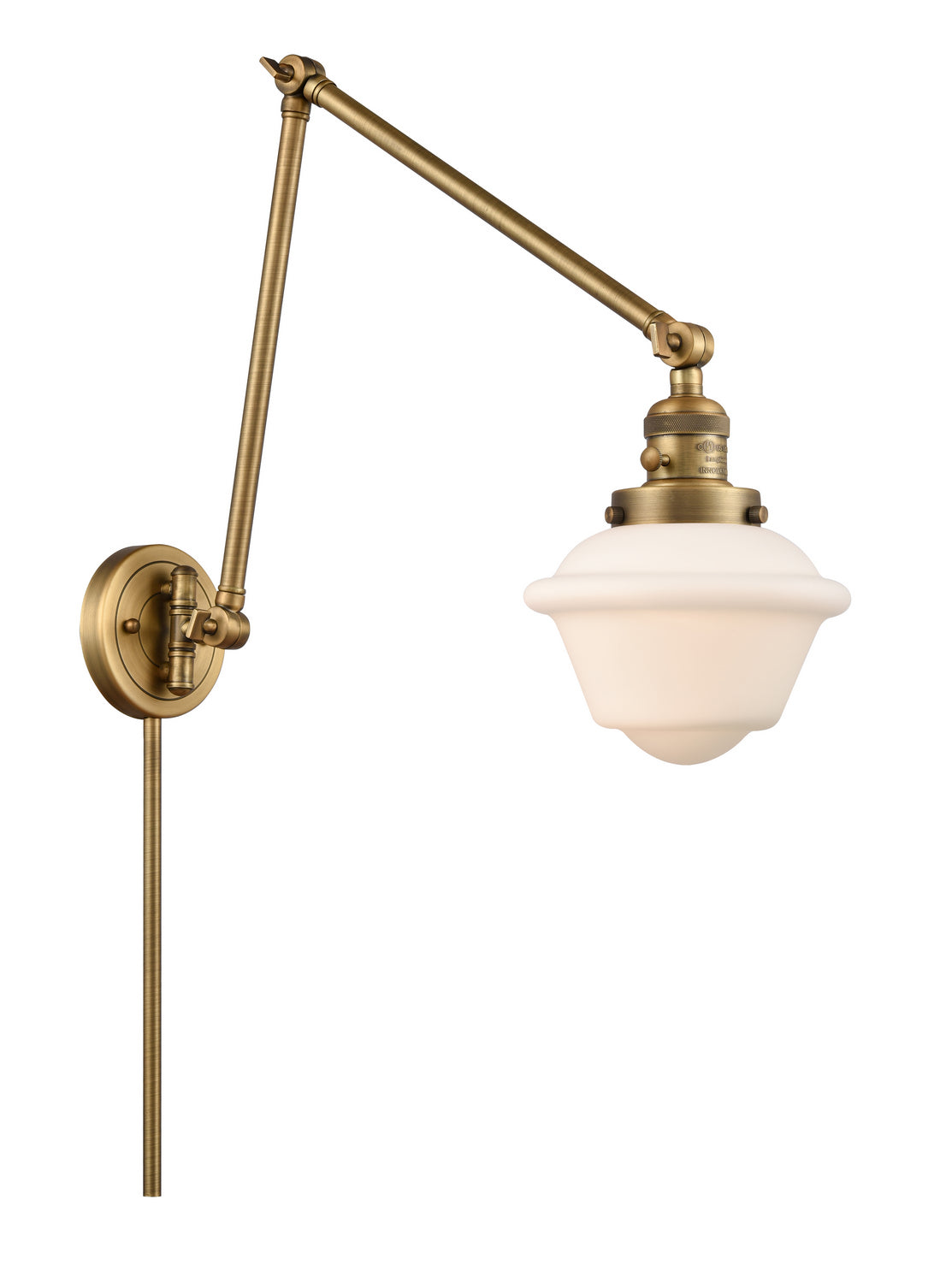 Innovations - 238-BB-G531 - One Light Swing Arm - Franklin Restoration - Brushed Brass