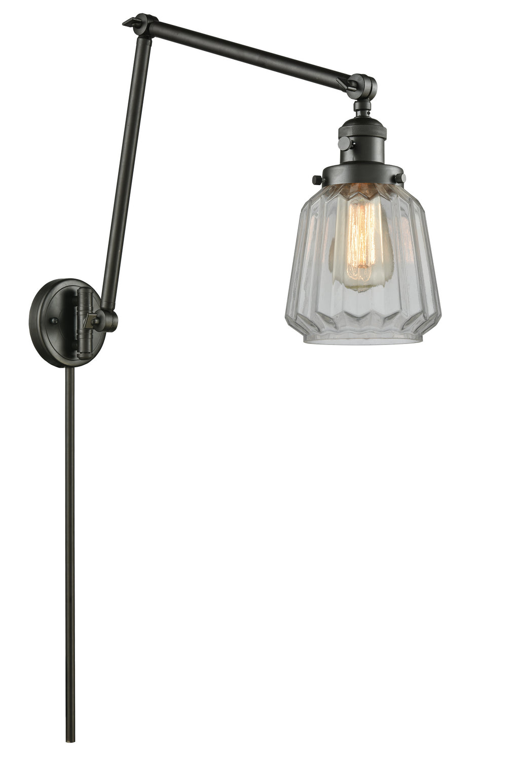 Innovations - 238-OB-G142 - One Light Swing Arm - Franklin Restoration - Oil Rubbed Bronze