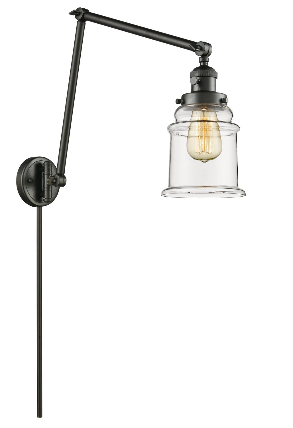 Innovations - 238-OB-G182 - One Light Swing Arm - Franklin Restoration - Oil Rubbed Bronze