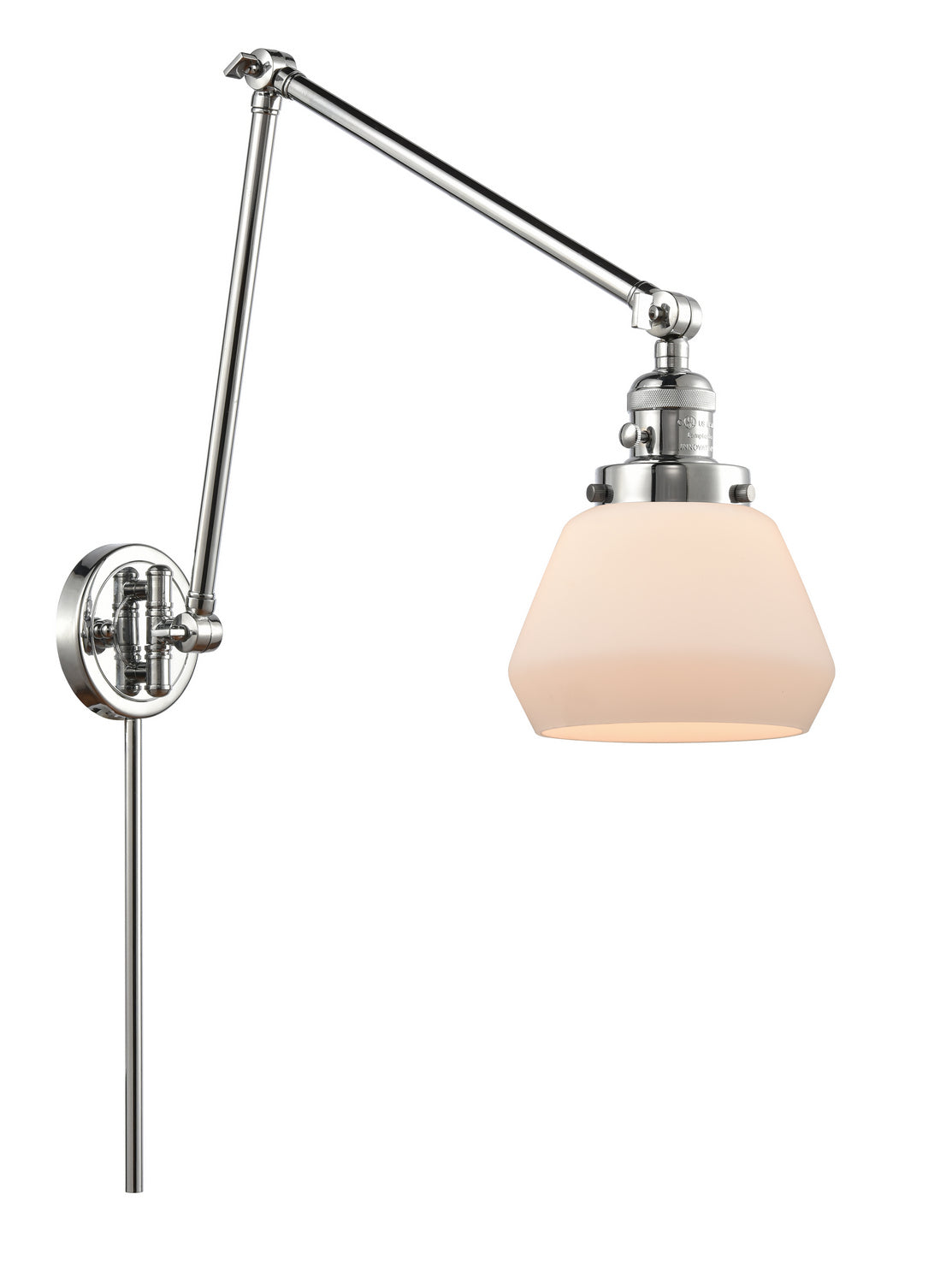 Innovations - 238-PC-G171 - One Light Swing Arm - Franklin Restoration - Polished Chrome