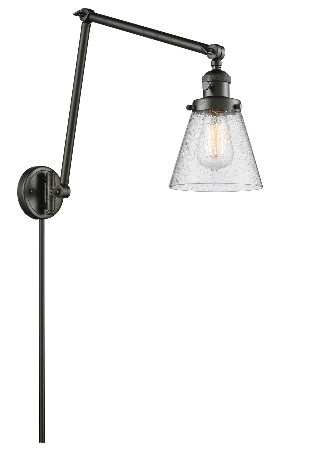 Innovations - 238-OB-G64 - One Light Swing Arm - Franklin Restoration - Oil Rubbed Bronze
