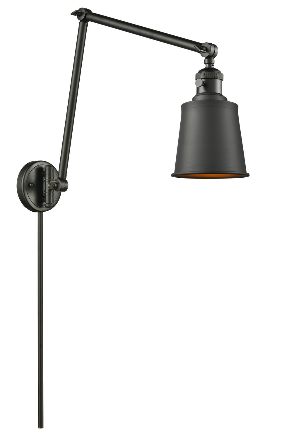 Innovations - 238-OB-M9-OB - One Light Swing Arm - Franklin Restoration - Oil Rubbed Bronze