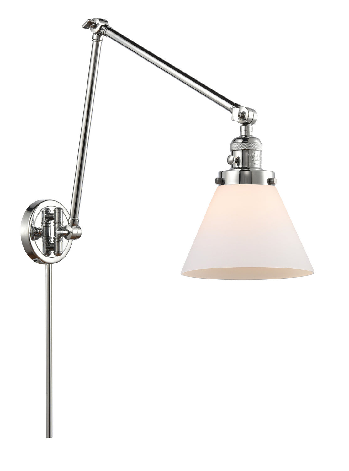 Innovations - 238-PC-G41 - One Light Swing Arm - Franklin Restoration - Polished Chrome
