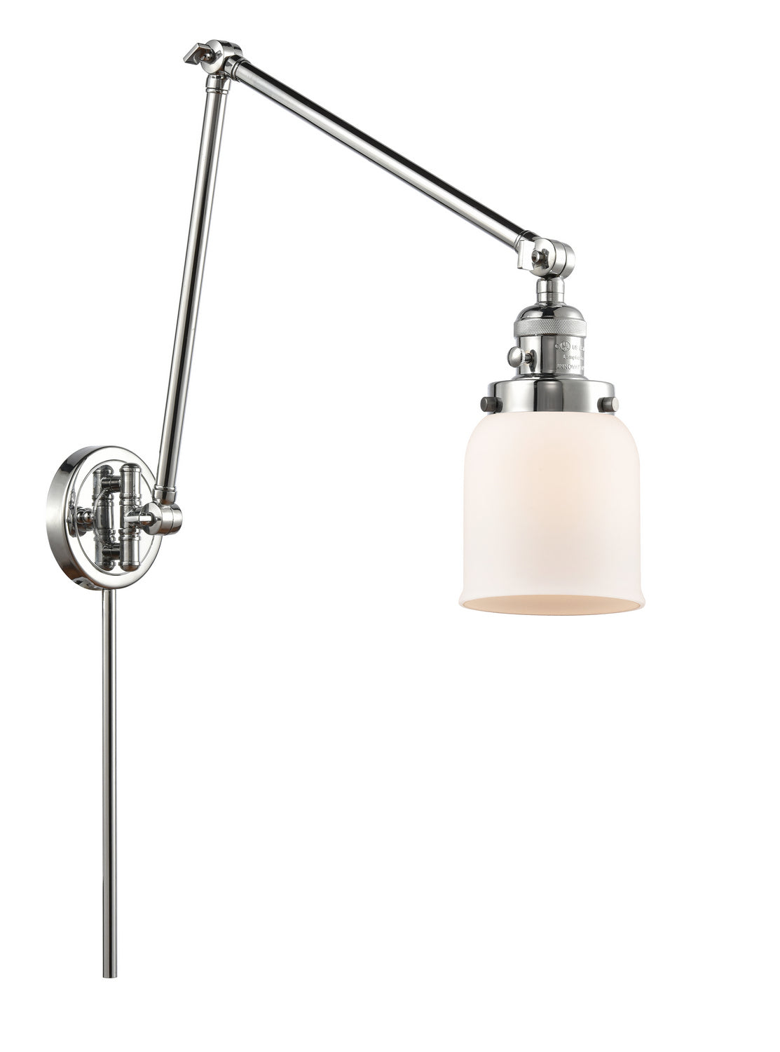 Innovations - 238-PC-G51 - One Light Swing Arm - Franklin Restoration - Polished Chrome