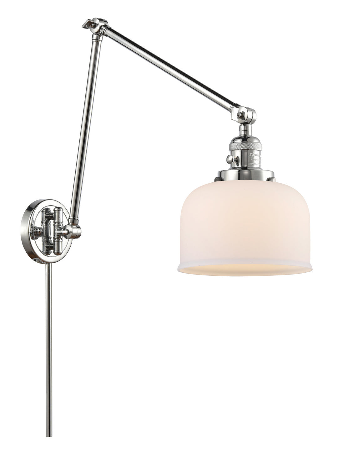 Innovations - 238-PC-G71 - One Light Swing Arm - Franklin Restoration - Polished Chrome