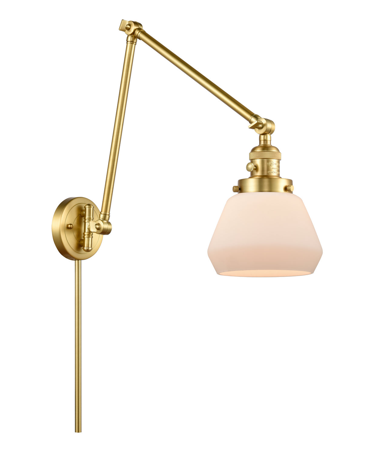 Innovations - 238-SG-G171 - One Light Swing Arm - Franklin Restoration - Satin Gold