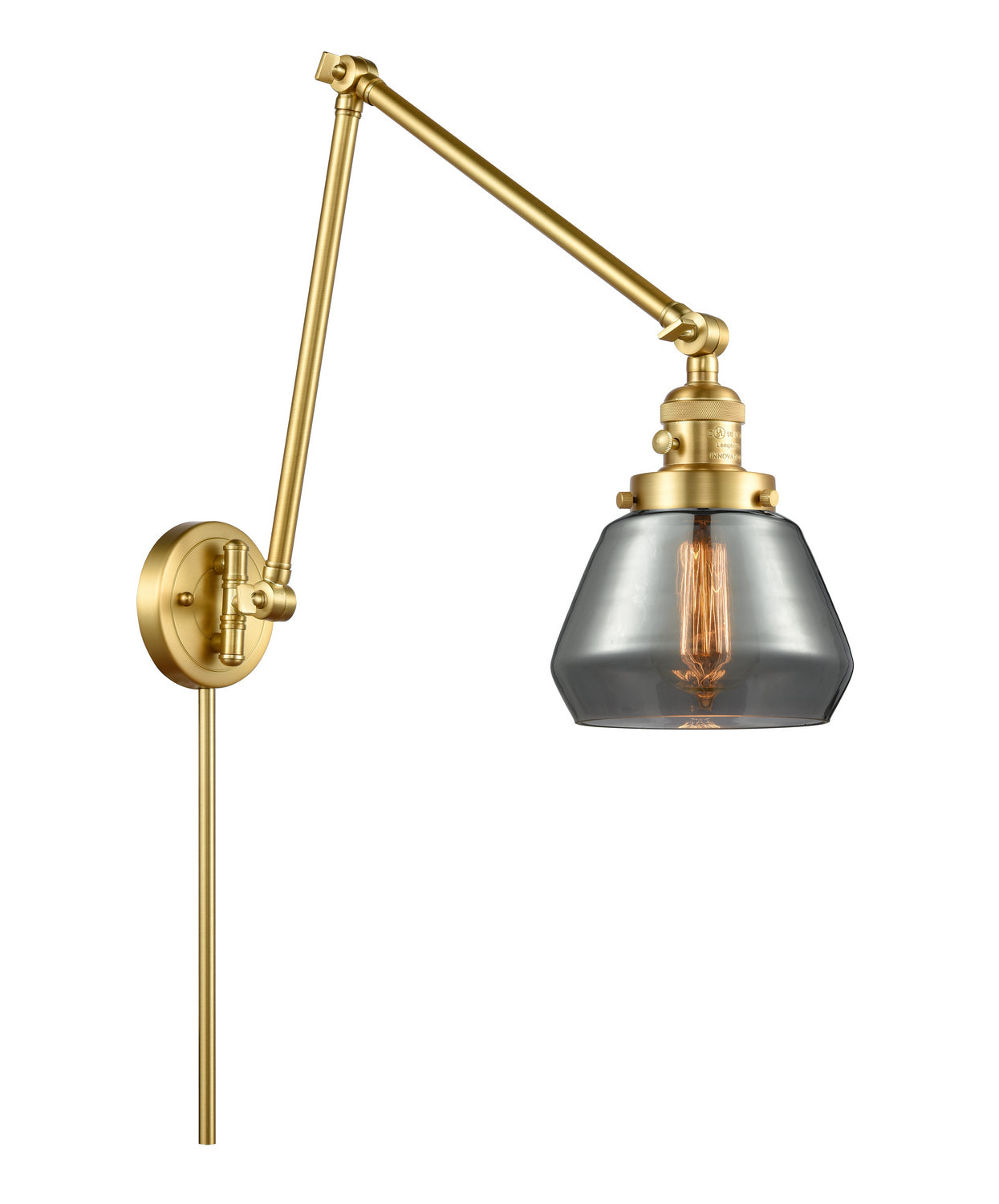 Innovations - 238-SG-G173 - One Light Swing Arm - Franklin Restoration - Satin Gold