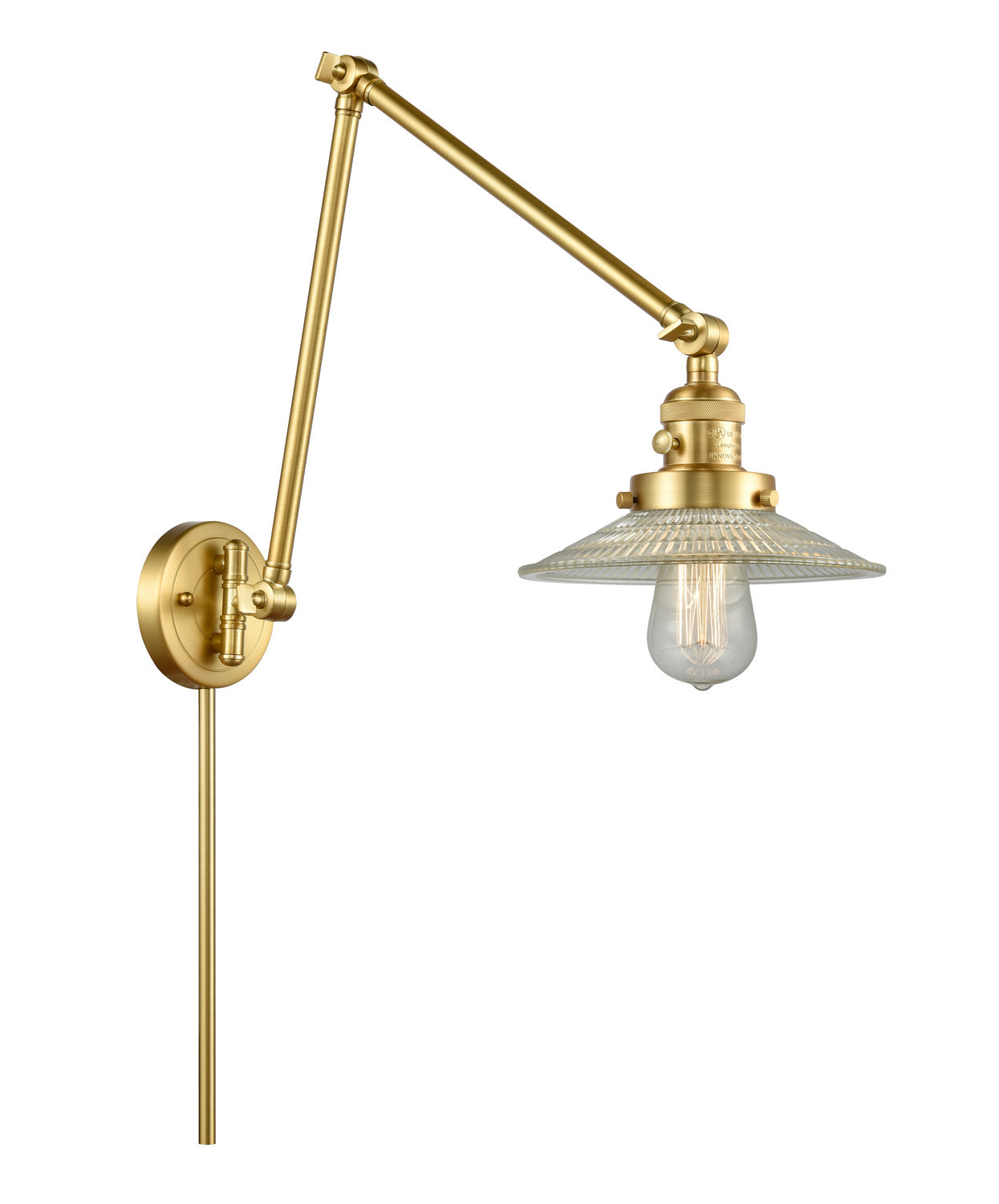Innovations - 238-SG-G2 - One Light Swing Arm - Franklin Restoration - Satin Gold