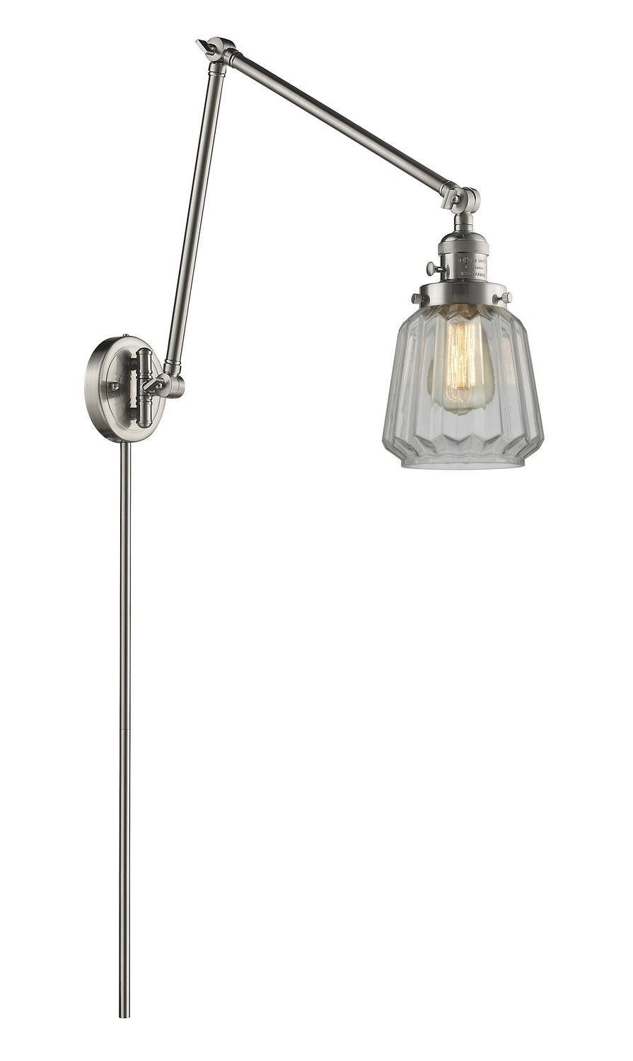 Innovations - 238-SN-G142 - One Light Swing Arm - Franklin Restoration - Brushed Satin Nickel