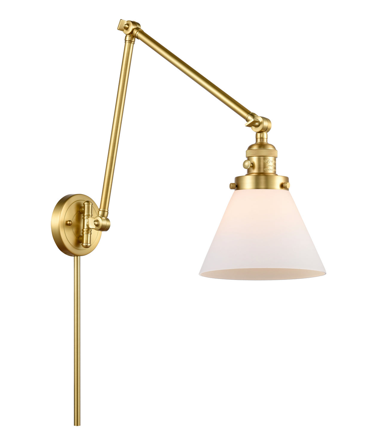 Innovations - 238-SG-G41 - One Light Swing Arm - Franklin Restoration - Satin Gold