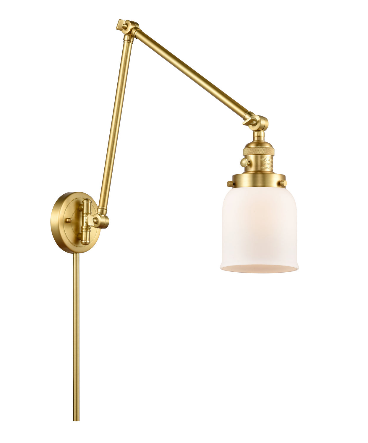 Innovations - 238-SG-G51 - One Light Swing Arm - Franklin Restoration - Satin Gold