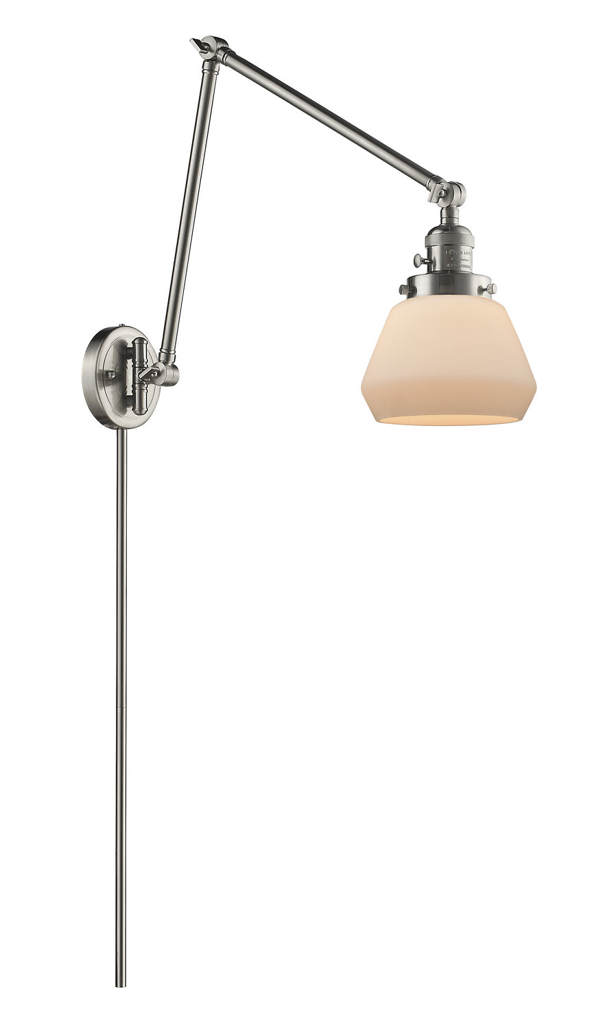Innovations - 238-SN-G171 - One Light Swing Arm - Franklin Restoration - Brushed Satin Nickel