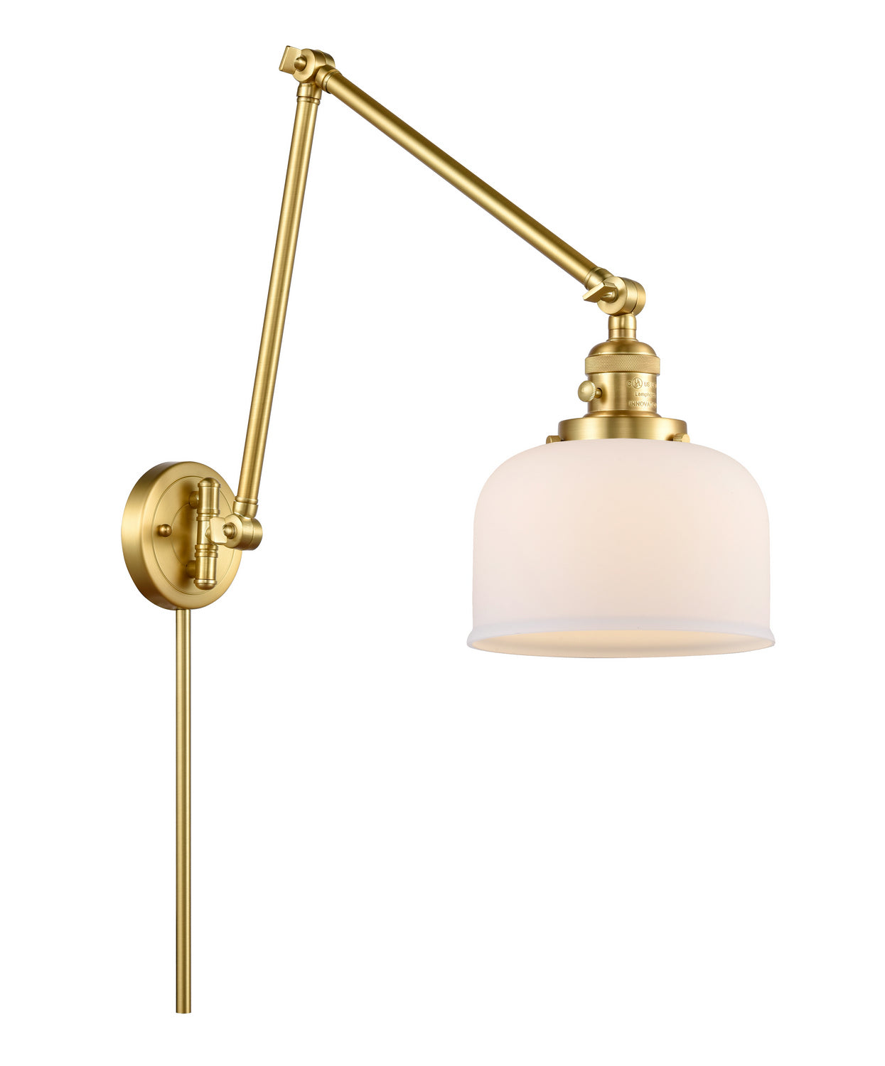 Innovations - 238-SG-G71 - One Light Swing Arm - Franklin Restoration - Satin Gold