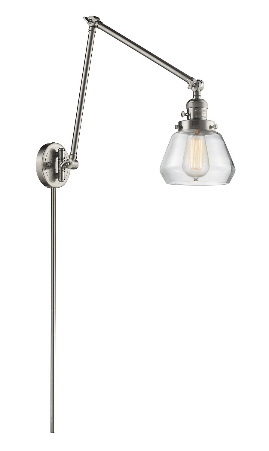 Innovations - 238-SN-G172 - One Light Swing Arm - Franklin Restoration - Brushed Satin Nickel