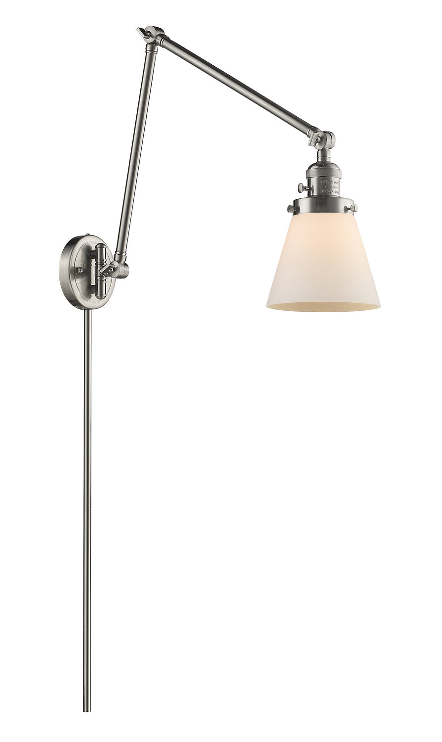 Innovations - 238-SN-G61 - One Light Swing Arm - Franklin Restoration - Brushed Satin Nickel