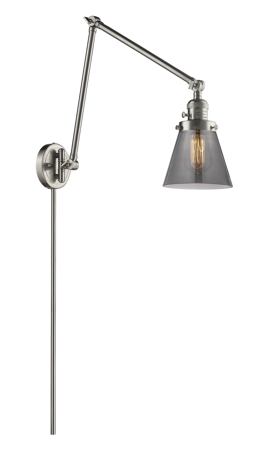 Innovations - 238-SN-G63 - One Light Swing Arm - Franklin Restoration - Brushed Satin Nickel