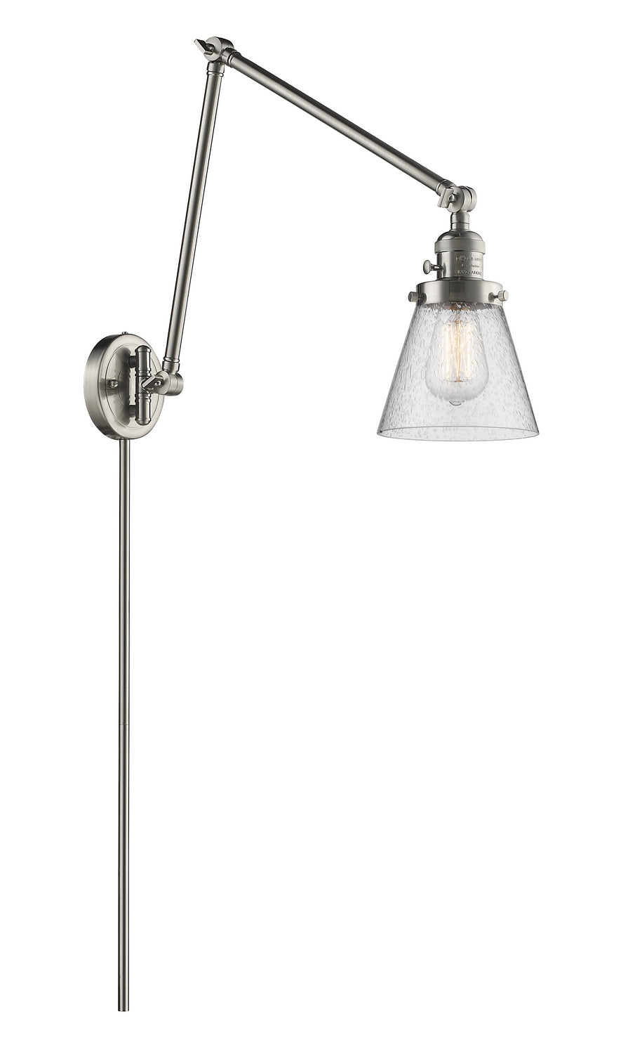Innovations - 238-SN-G64 - One Light Swing Arm - Franklin Restoration - Brushed Satin Nickel