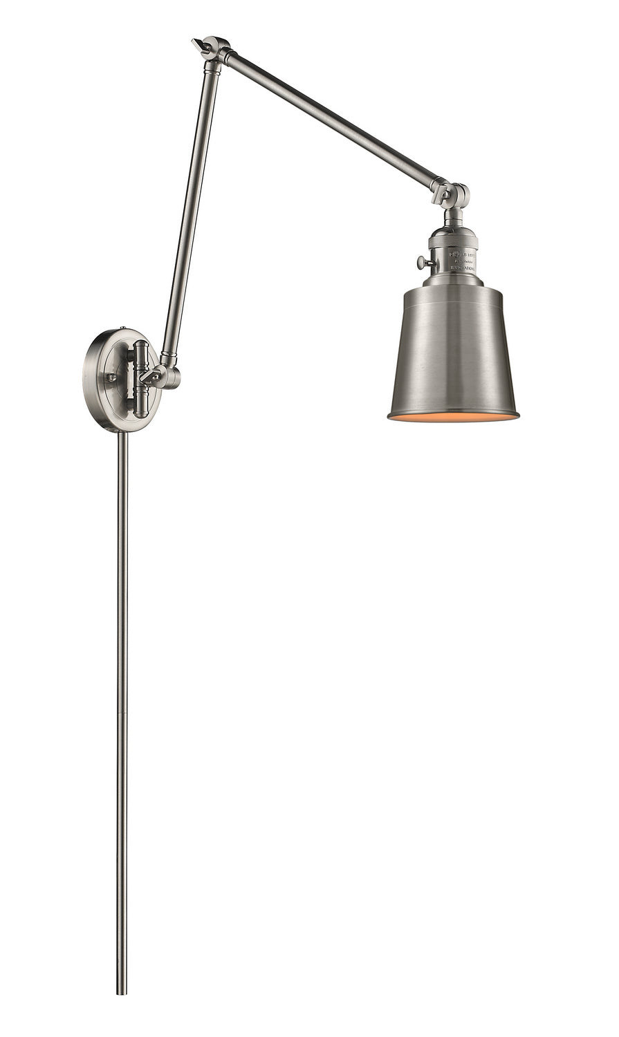 Innovations - 238-SN-M9-SN - One Light Swing Arm - Franklin Restoration - Brushed Satin Nickel