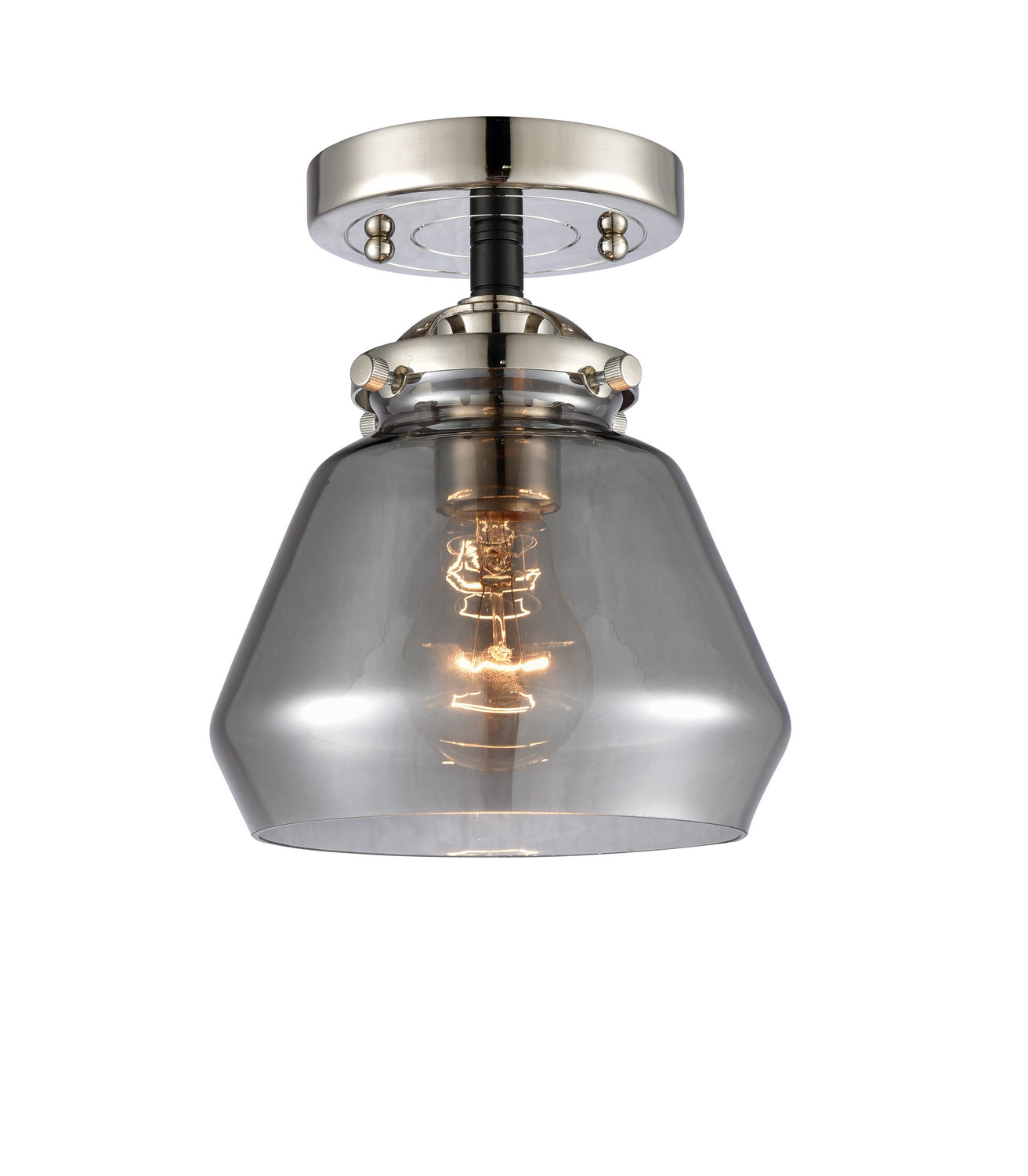 Innovations - 284-1C-BPN-G173 - One Light Semi-Flush Mount - Nouveau - Black Polished Nickel