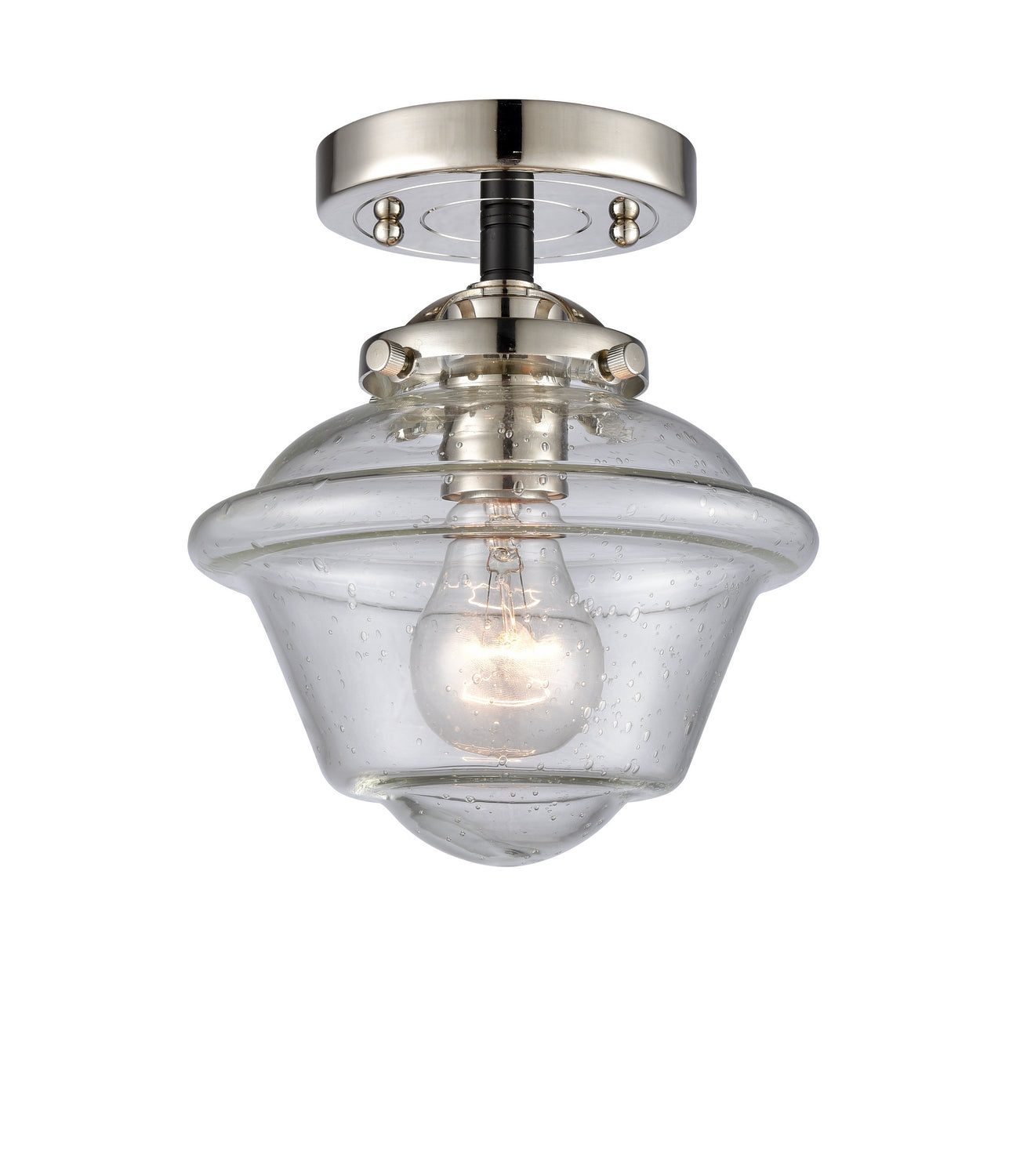 Innovations - 284-1C-BPN-G534 - One Light Semi-Flush Mount - Nouveau - Black Polished Nickel